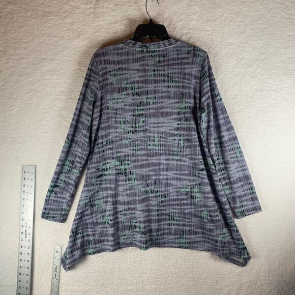 Logo By Lori Goldstein‎ Women’s Tie Dye Button Down Cardigan Sweater Size M 9100 - Picture 8 of 10